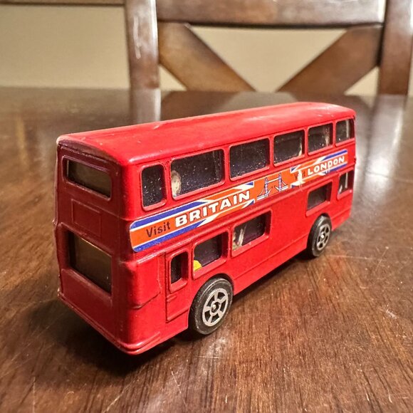 Vintage Corgi Juniors Daimler Fleetline Red London Double-Decker Bus - Picture 3 of 4